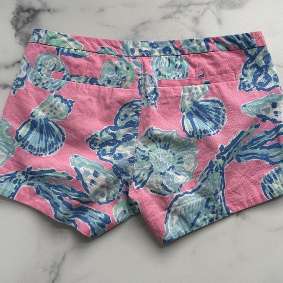 Lilly Pulitzer Adie Shorts in Capri Pink Samba Size 00 - Picture 2 of 10